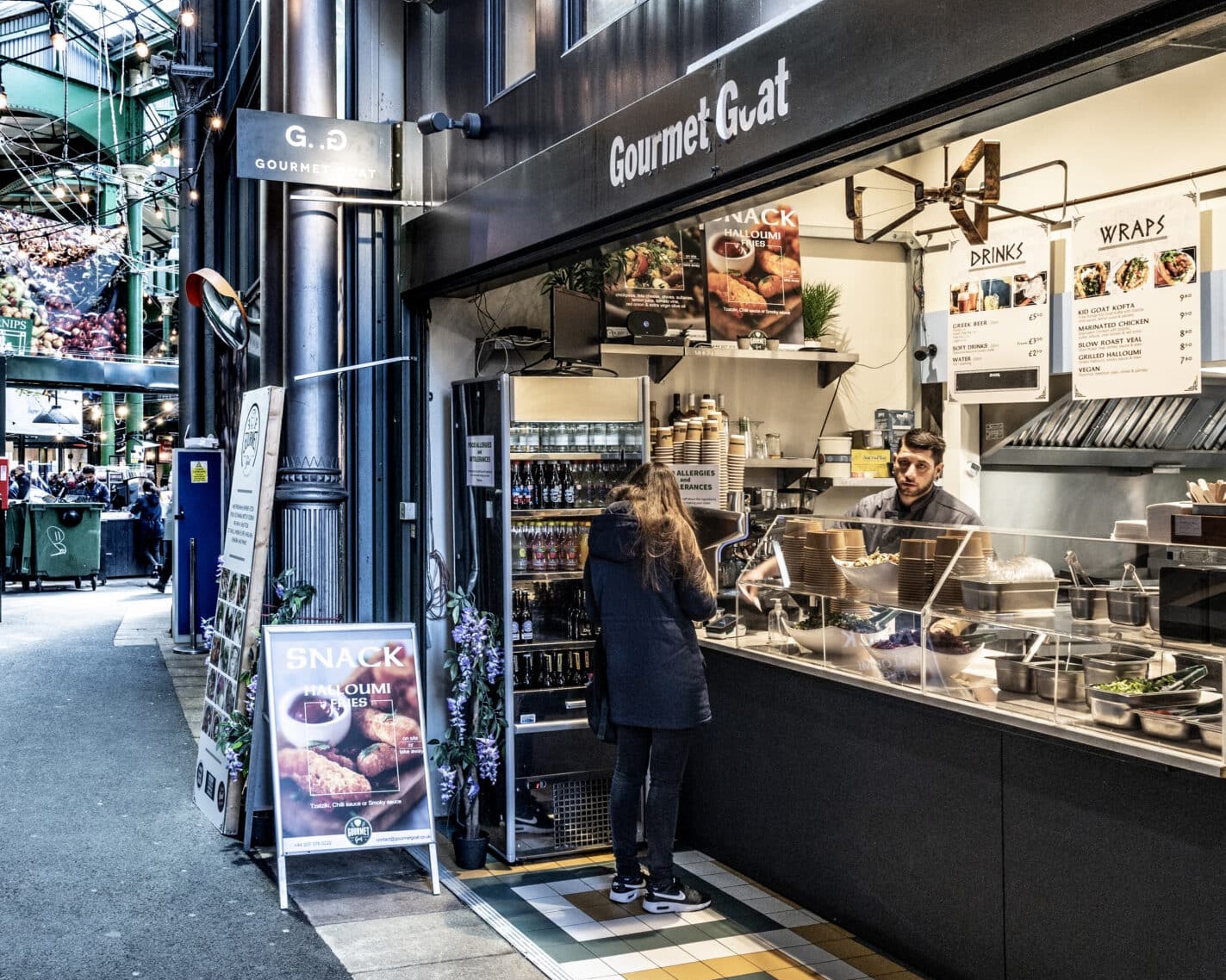 The Gourmet Goat stand at Borough Market