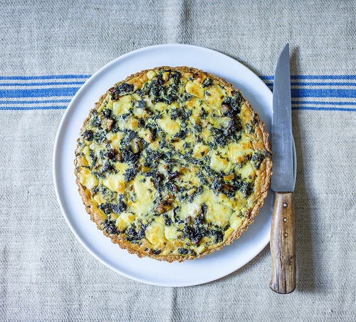 Nettle & Cornish yarg tart | Borough Market