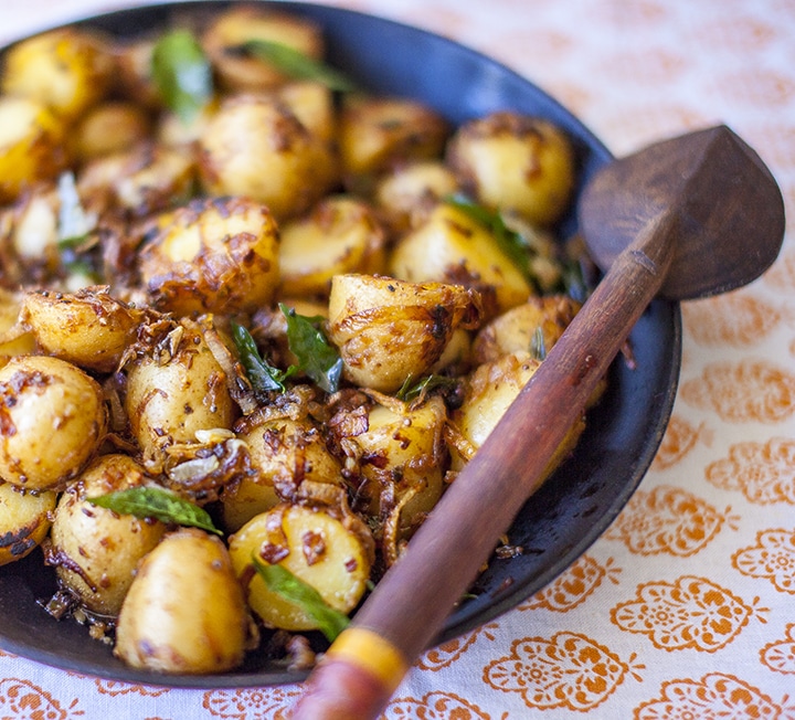 New potato, coconut & shallots