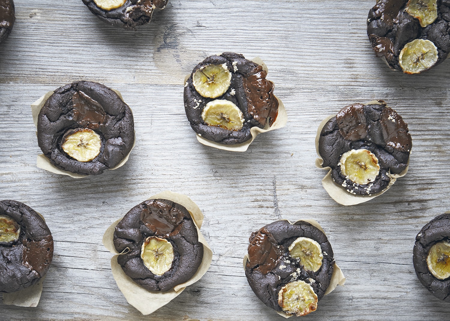 Fifteen-Minute Flourless Choc Chip Banana Muffins