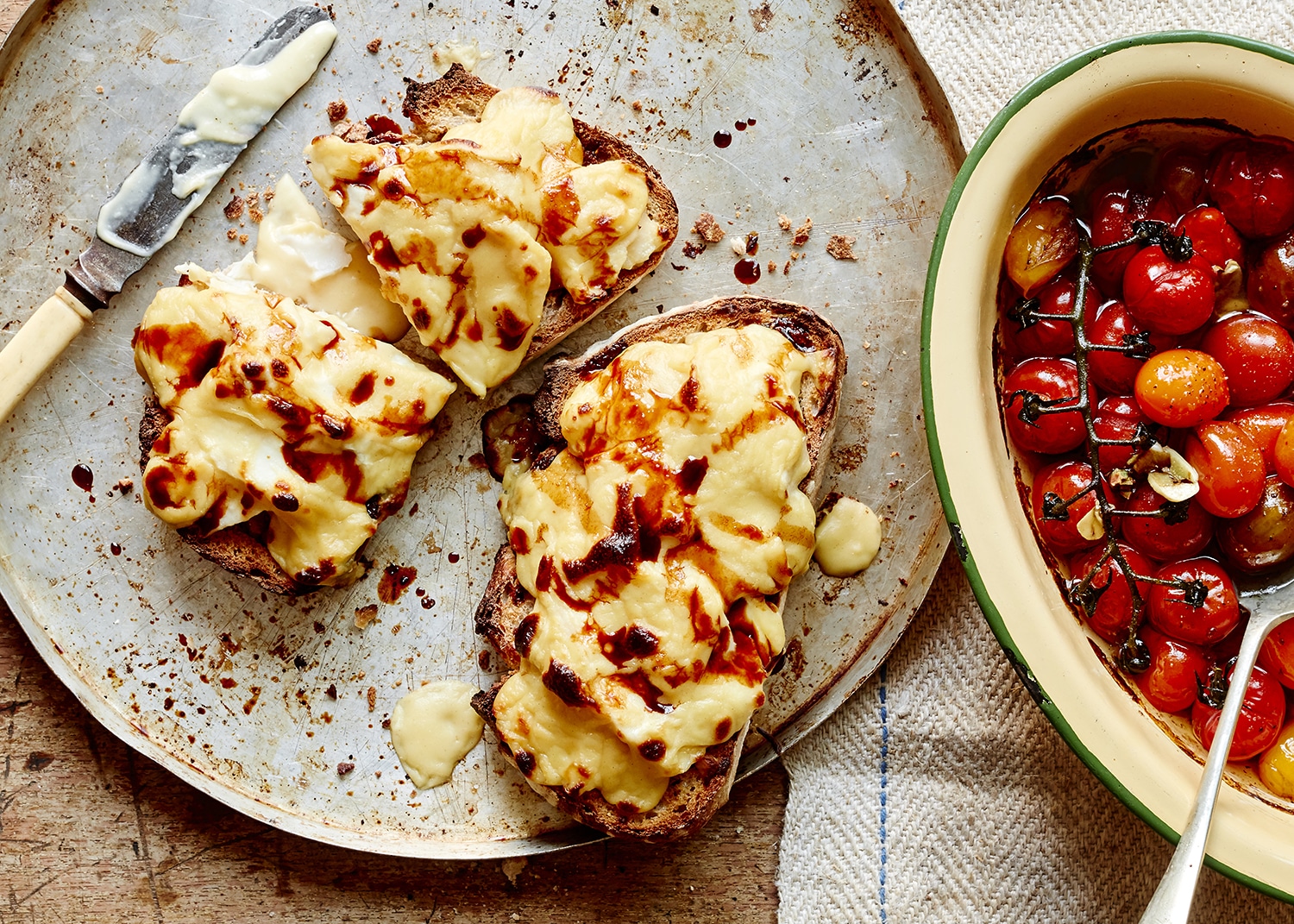 Smoked haddock rarebit