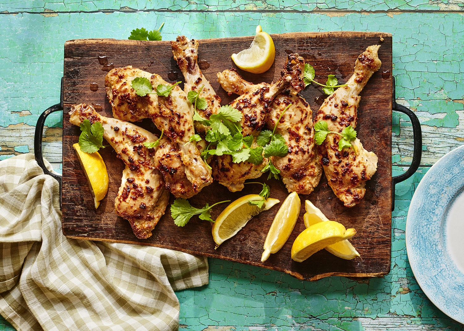 Barbecued malai chicken