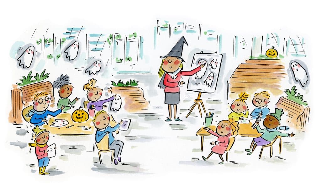 Big Draw workshop illustration by Rosie Brooks