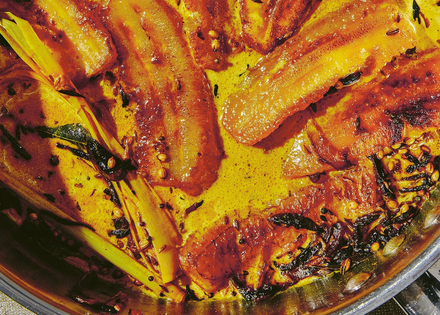 Fried sweet plantain curry