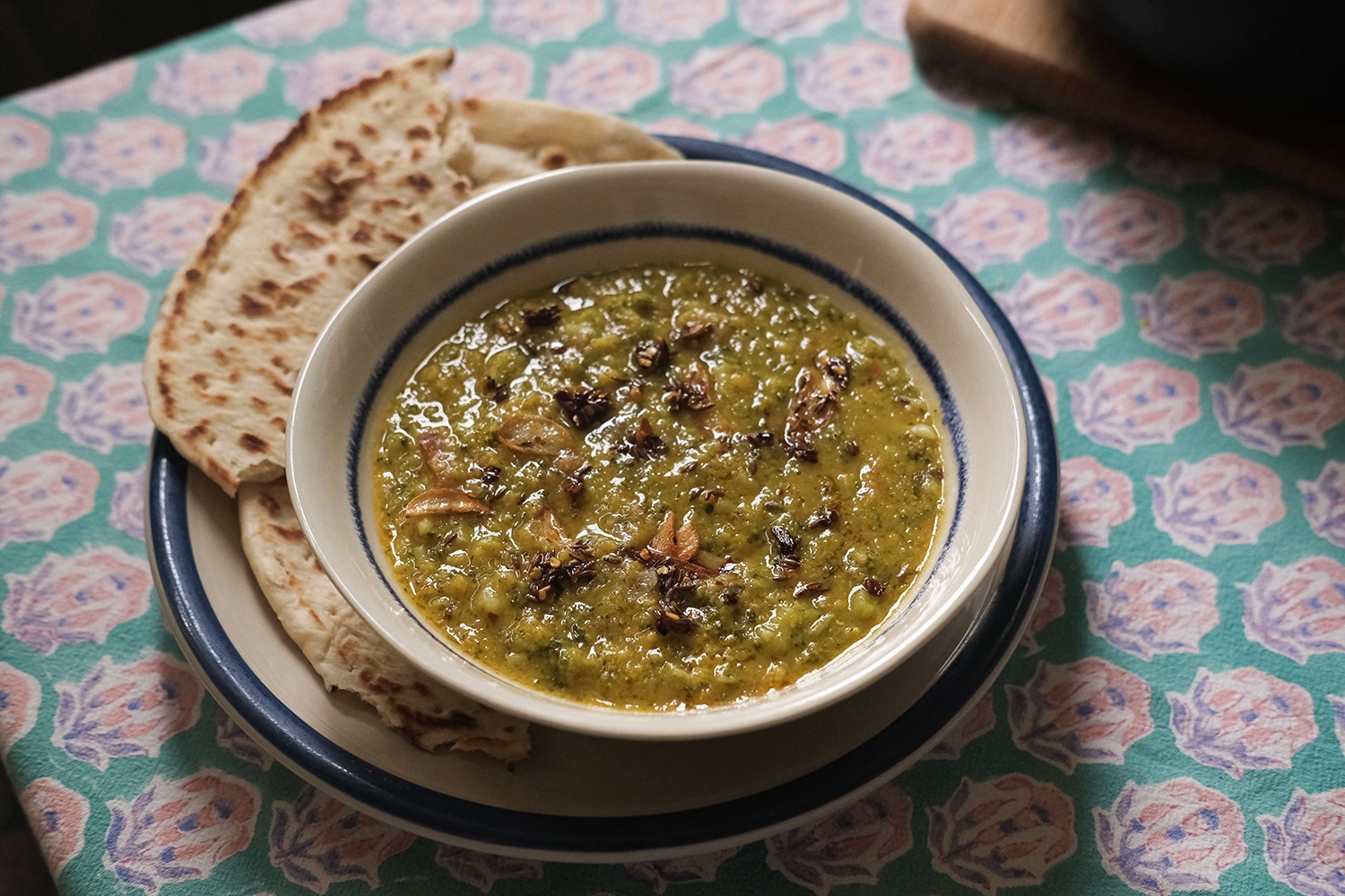 Broccoli, smoked garlic & lime dal