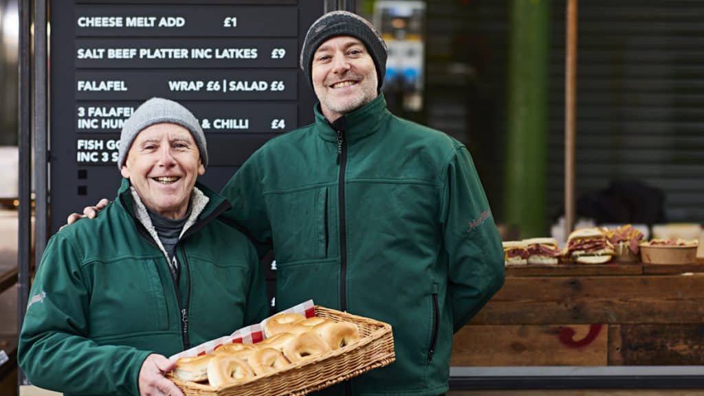 Ivan and Andrew Lester at the Nana Fanny's stall