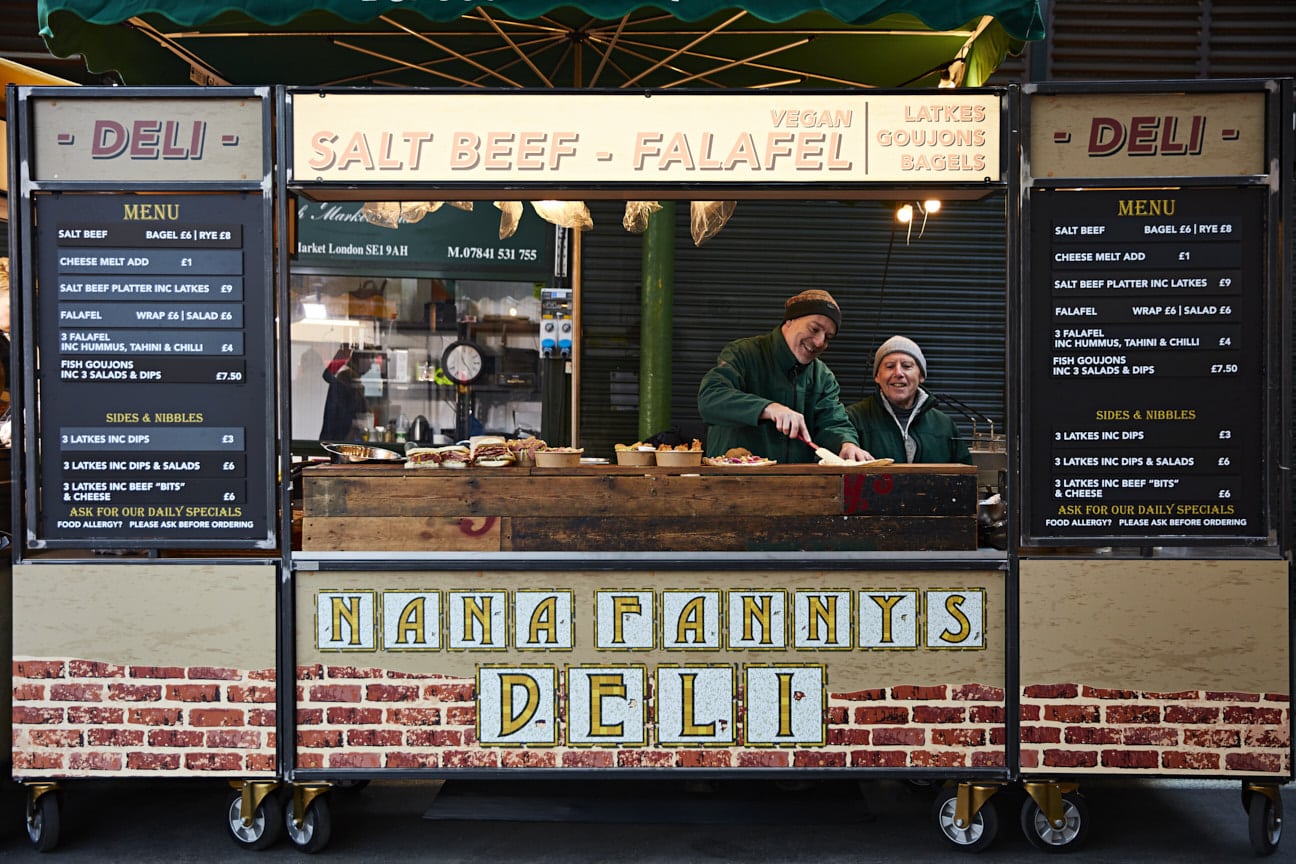 The Nana Fanny's stall at Borough Market