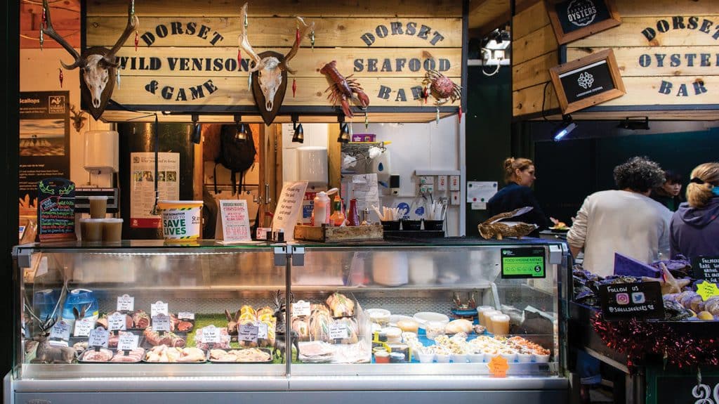 The Shellseekers Fish & Game stand at Borough Market