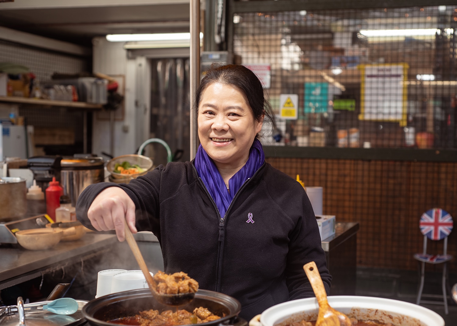 Salina Khairunnisa on the Joli stand at Borough Market