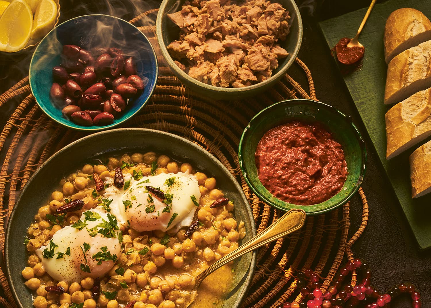 Lablebi chickpea stew