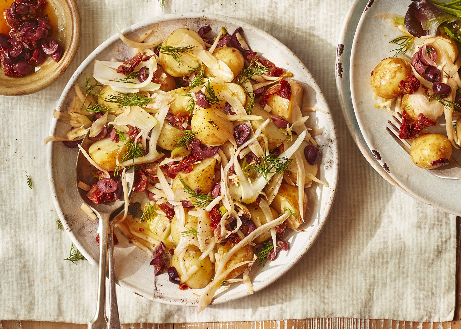 Potato, fennel & deli-bits salad