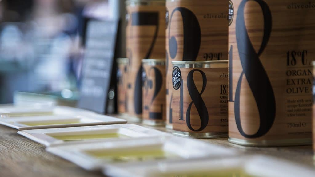 Olive oil on a Borough Market stall