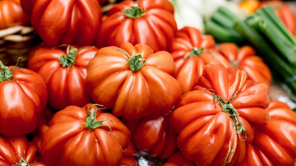 Tomatoes on a Borough Market stall