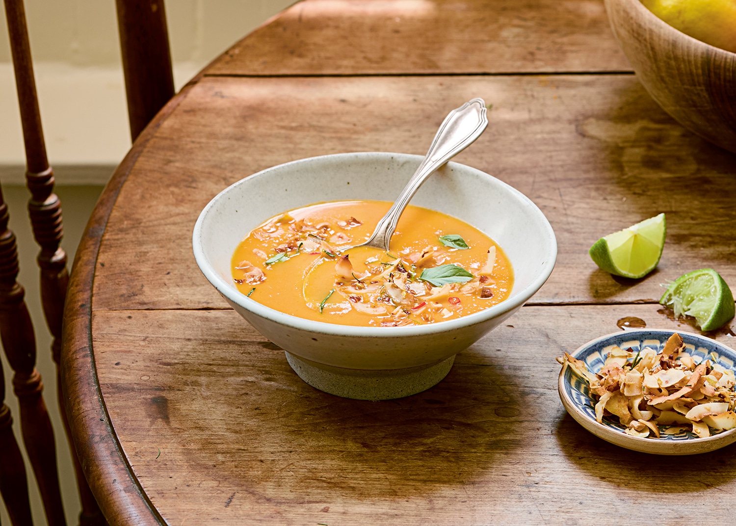 Curried carrot & coconut soup